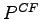 $ {P}^{CF}$
