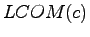 $\displaystyle LCOM(c)$